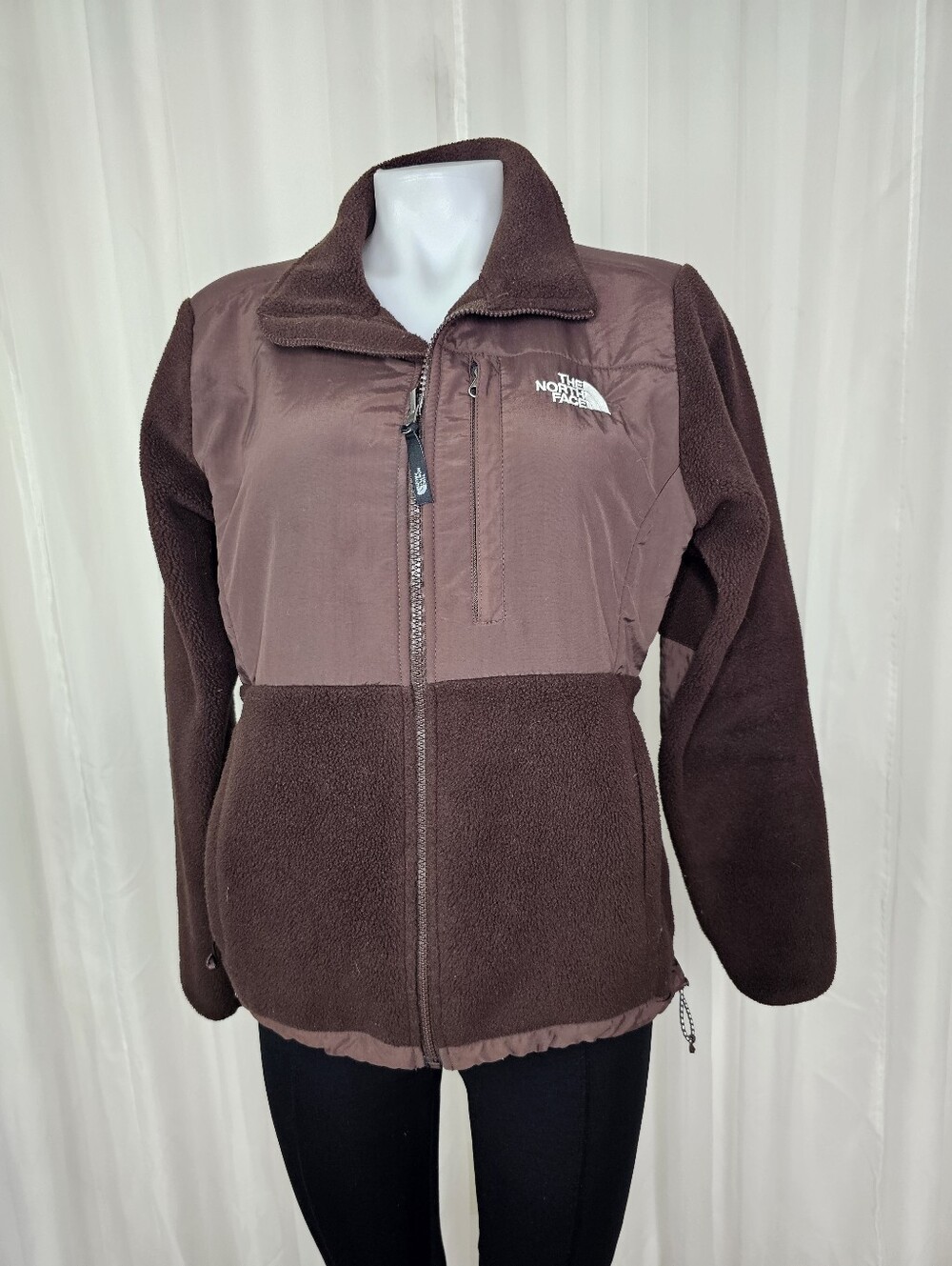 North Face Women's Denali Full-Zip Fleece Jacket Chocolate Brown Original Medium